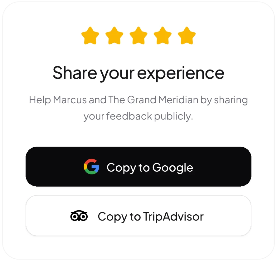 Step 3: Moment becomes a public review